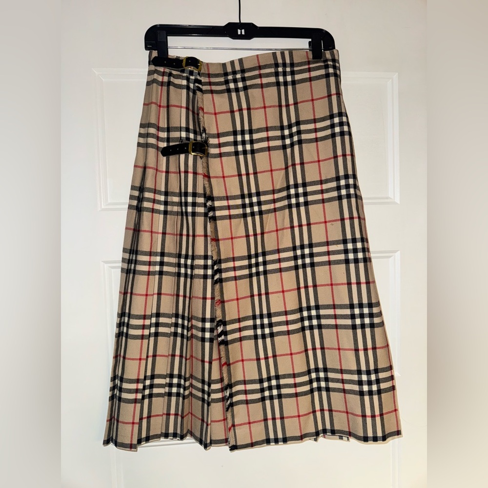 Vintage Burberry wrap skirt
